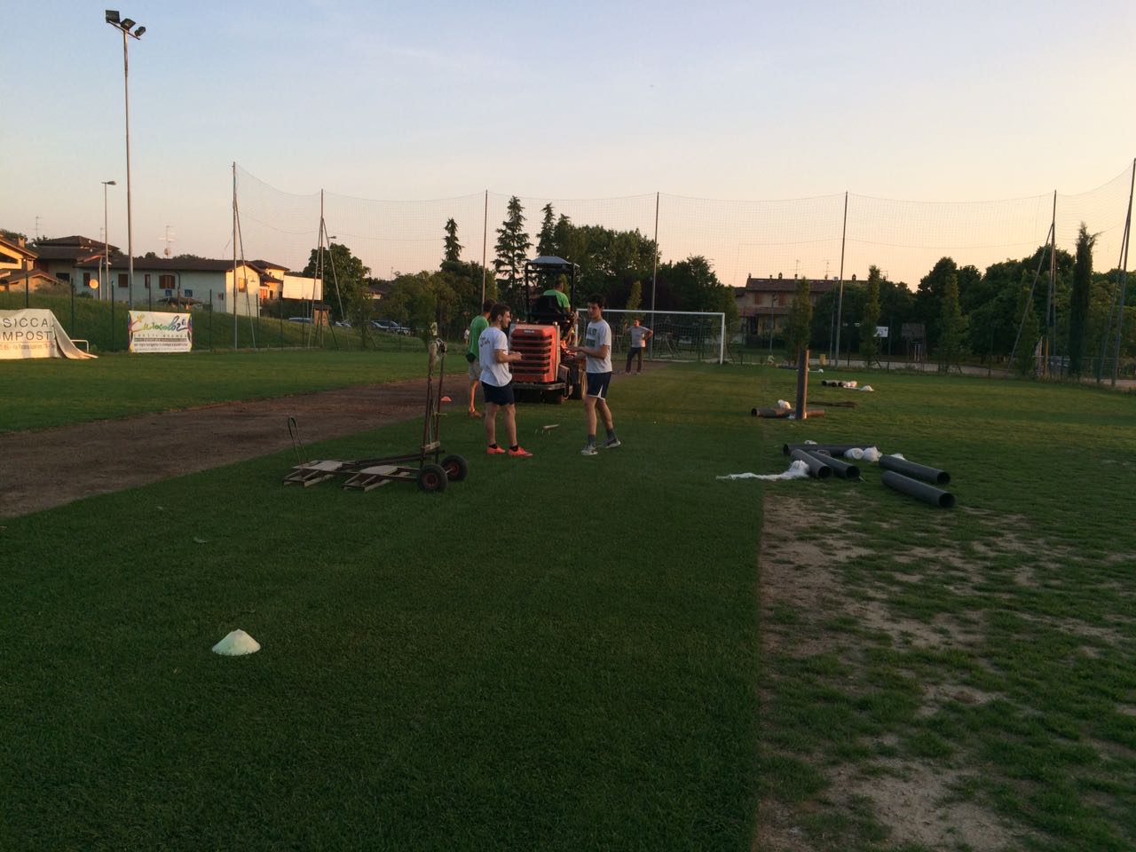 ri-zollamento campo di calcio A7 di Monterotondo